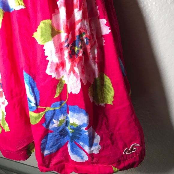 Hollister floral mini laced tie back dress - Picture 3 of 5